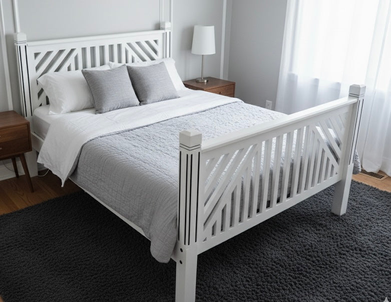 Lattice Estate Bed in bedroom setting