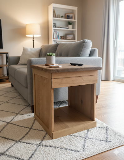 Handcrafted from durable solid wood