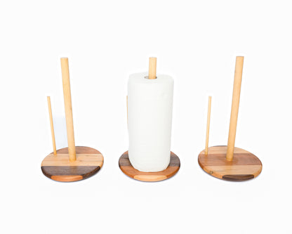 Sustainable Mixed-Wood Paper Towel Holder