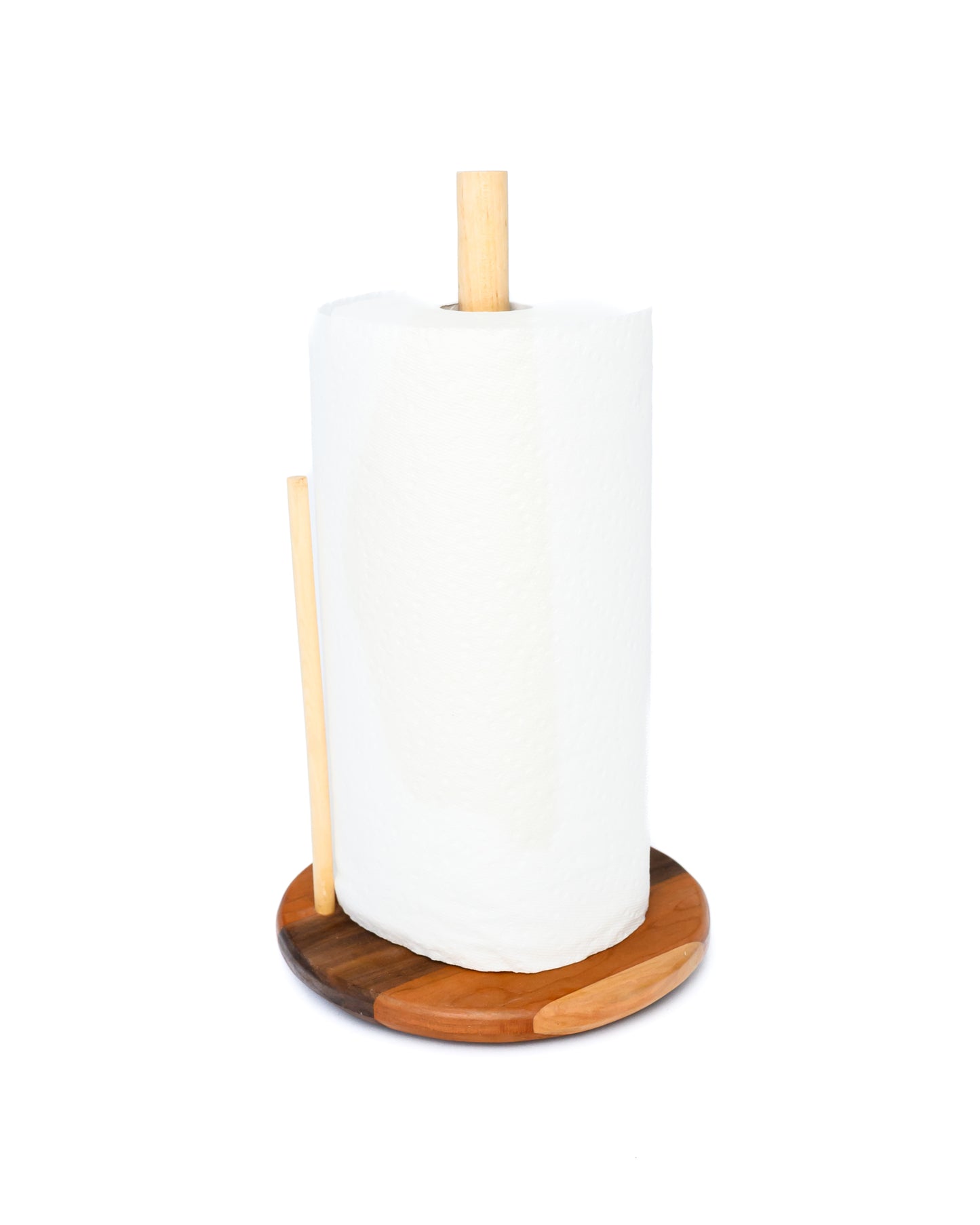 Sustainable Mixed-Wood Paper Towel Holder