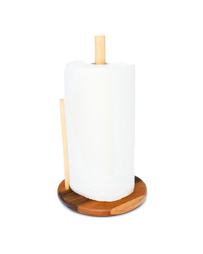 Sustainable Mixed-Wood Paper Towel Holder