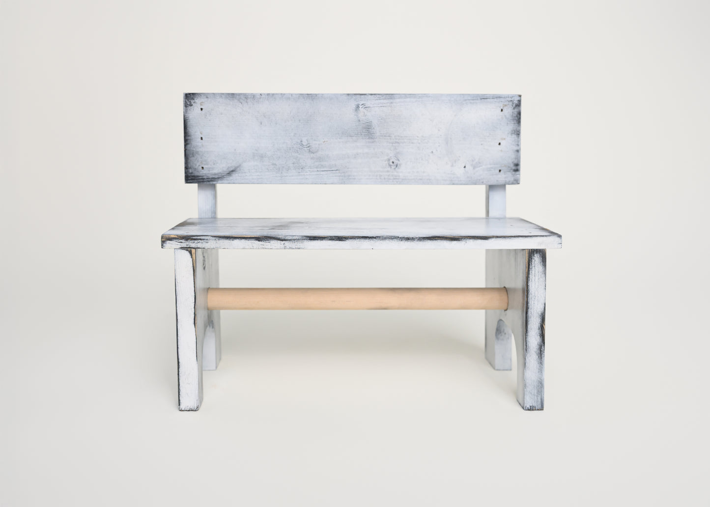 White Distressed Miniature Paper Towel Holder