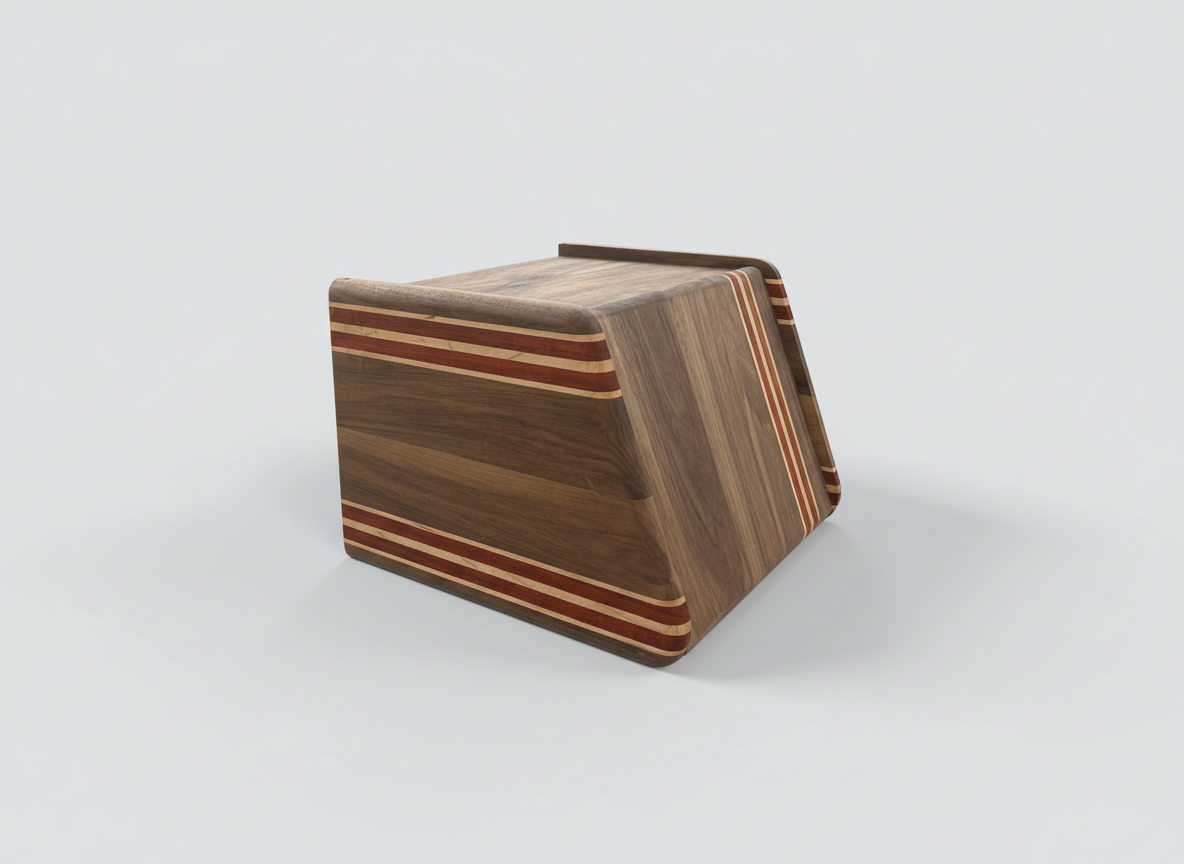 Wooden Bread Box with Spice Rack Shelf - Space Saving Countertop Storage