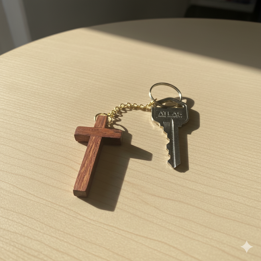 faith-inspired keychain gift