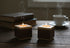 modern wood tea light candle décor