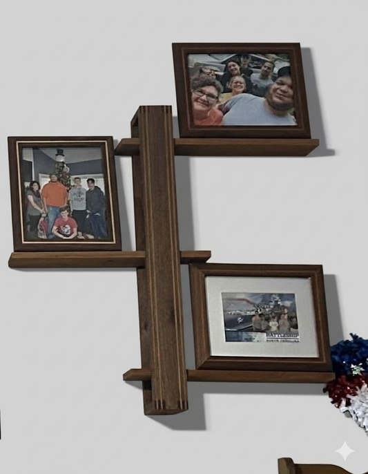 Two Tone Adjustable Shelf with Inlay