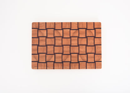 Maple & Padauk End Basket Weave Grain Board - A Kitchen Masterpiece