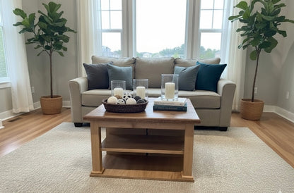 The Heirloom 3-Piece Living Room Set: Handcrafted Wood &amp; Hidden Storage