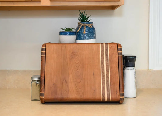 Handcrafted Cherry and Walnut bread box