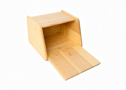 Handcrafted Ash Wood Bread Box