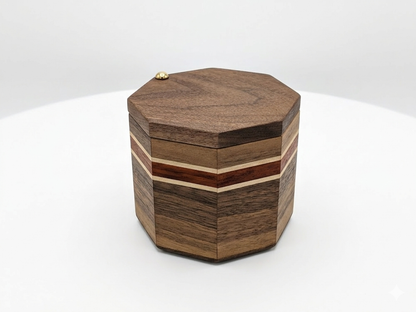 Handcrafted Kitchen Suite in Walnut or Cherry - Bread Box, Canister Set, Salt Cellar, Recipe Box - Modern Heirloom Wood Anniversary Gift
