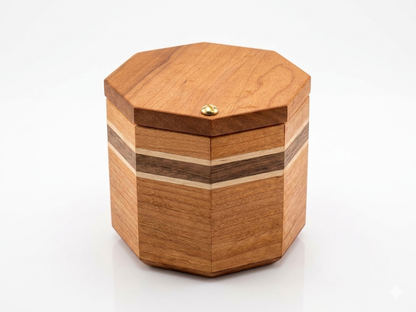 Handcrafted Kitchen Suite in Walnut or Cherry - Bread Box, Canister Set, Salt Cellar, Recipe Box - Modern Heirloom Wood Anniversary Gift