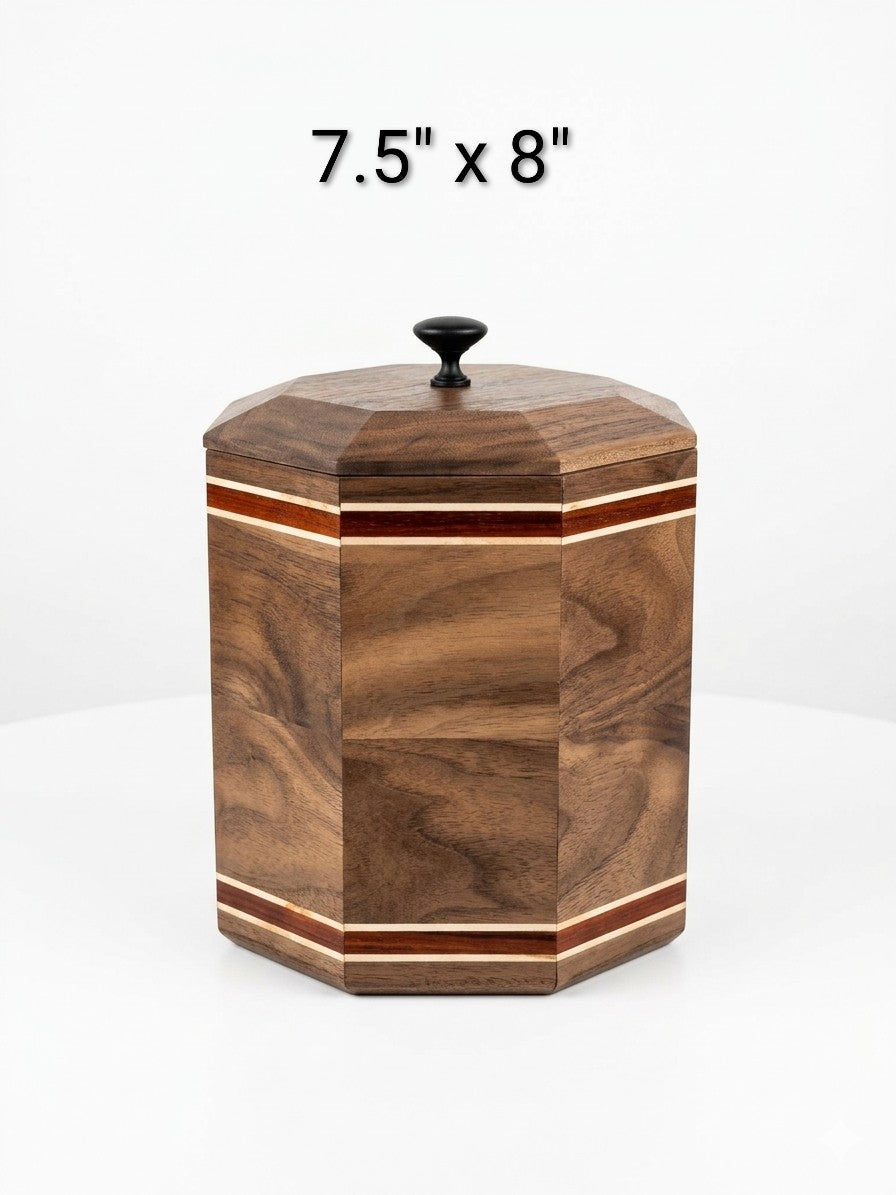 4-Piece Walnut and Exotic Padauk Suite Grain- Matched Island Edition