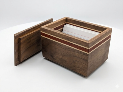 Handcrafted Kitchen Suite in Walnut or Cherry - Bread Box, Canister Set, Salt Cellar, Recipe Box - Modern Heirloom Wood Anniversary Gift