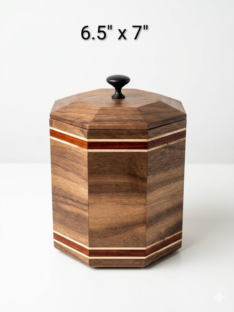 4-Piece Walnut and Exotic Padauk Suite Grain- Matched Island Edition