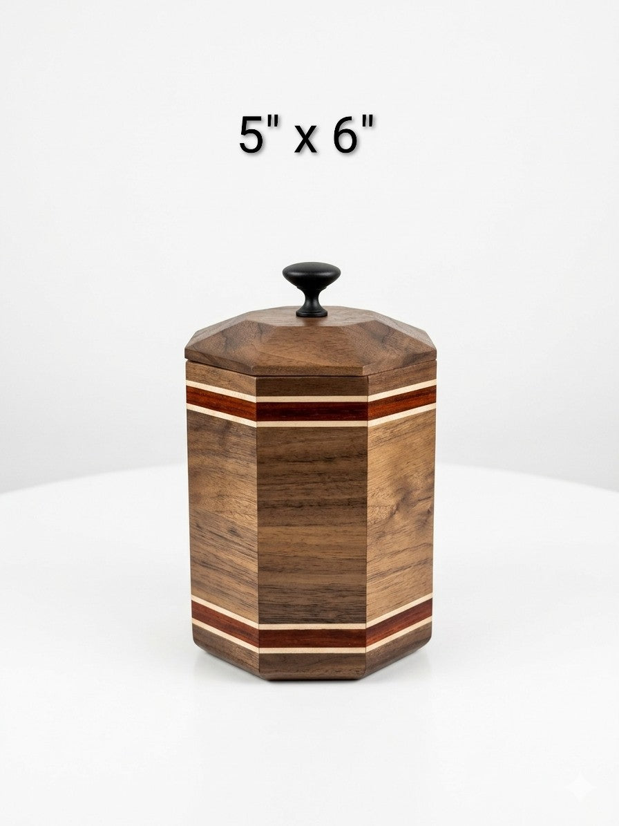 4-Piece Walnut and Exotic Padauk Suite Grain- Matched Island Edition